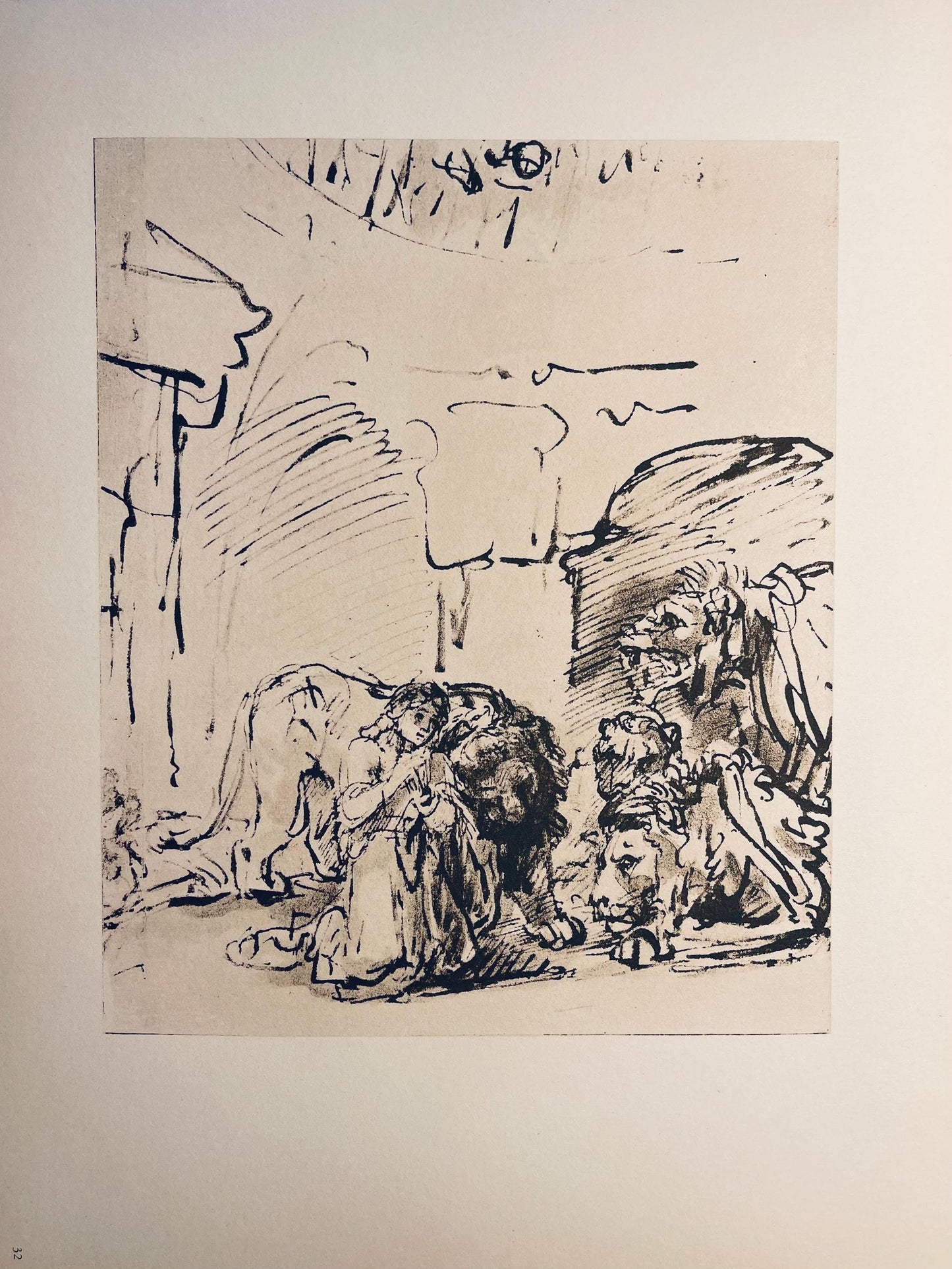 Rembrandt Van Rijn, Daniel In The Lions' Den, Collotype