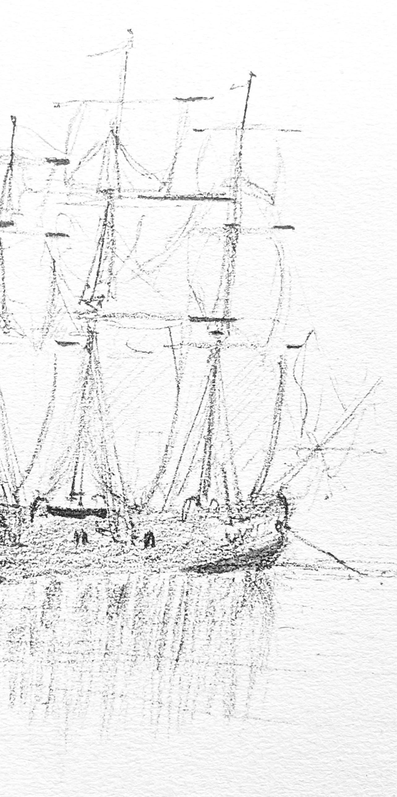 Henri De Toulouse-Lautrec, Composition, Toulouse-Lautrec, Album De Marine, Lithograph