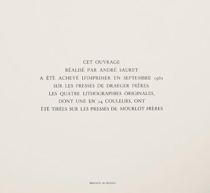 Pablo Picasso, Jeu De La Cape (Bloch 1014-47; Cramer 113), A Los Toros Avec Picasso, Lithograph