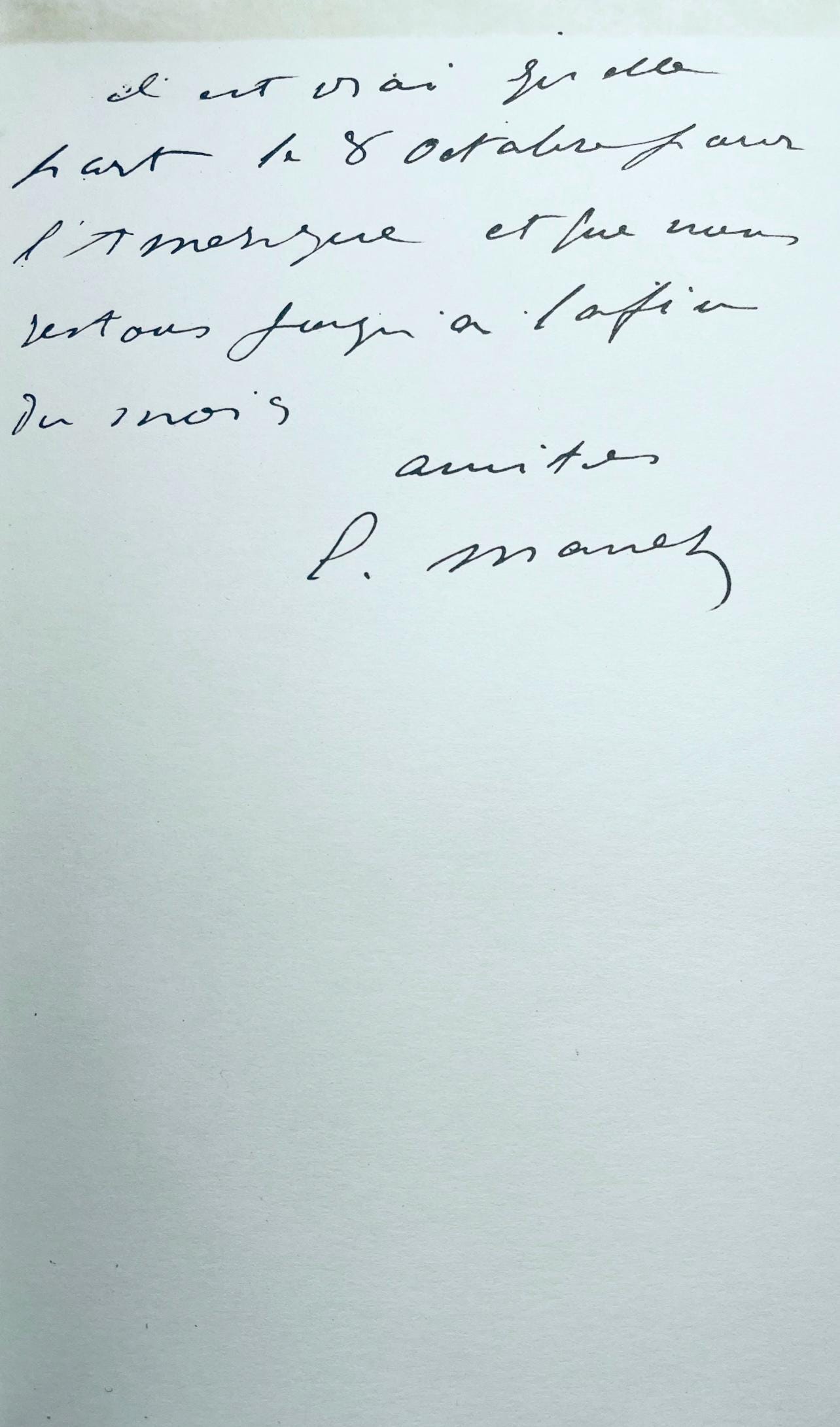 Douard Manet, Composition, Douard Manet, Letters With Aquarelles, Lithograph