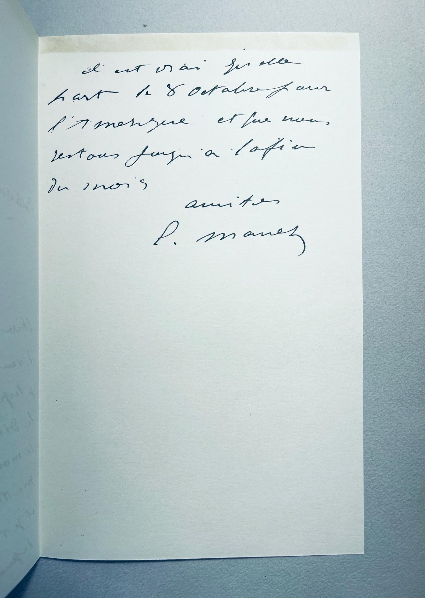 Douard Manet, Composition, Douard Manet, Letters With Aquarelles, Lithograph