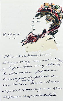 Douard Manet, Composition, Douard Manet, Letters With Aquarelles, Lithograph