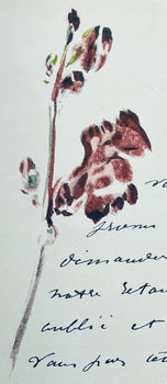 Douard Manet, Composition, Douard Manet, Letters With Aquarelles, Lithograph