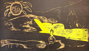 Paul Gauguin, The Long Night (Te Po), Gauguin, Woodcut