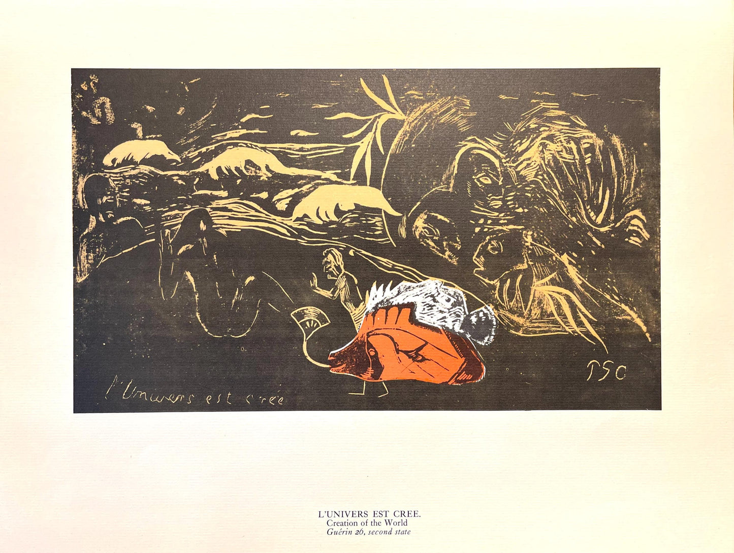 Paul Gauguin, The Creation Of The Universe (L'Univers Est Cr), Woodcut