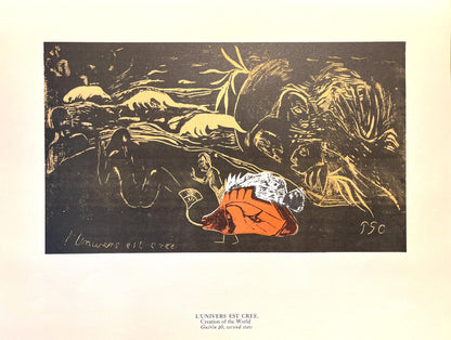Paul Gauguin, The Creation Of The Universe (L'Univers Est Cr), Woodcut
