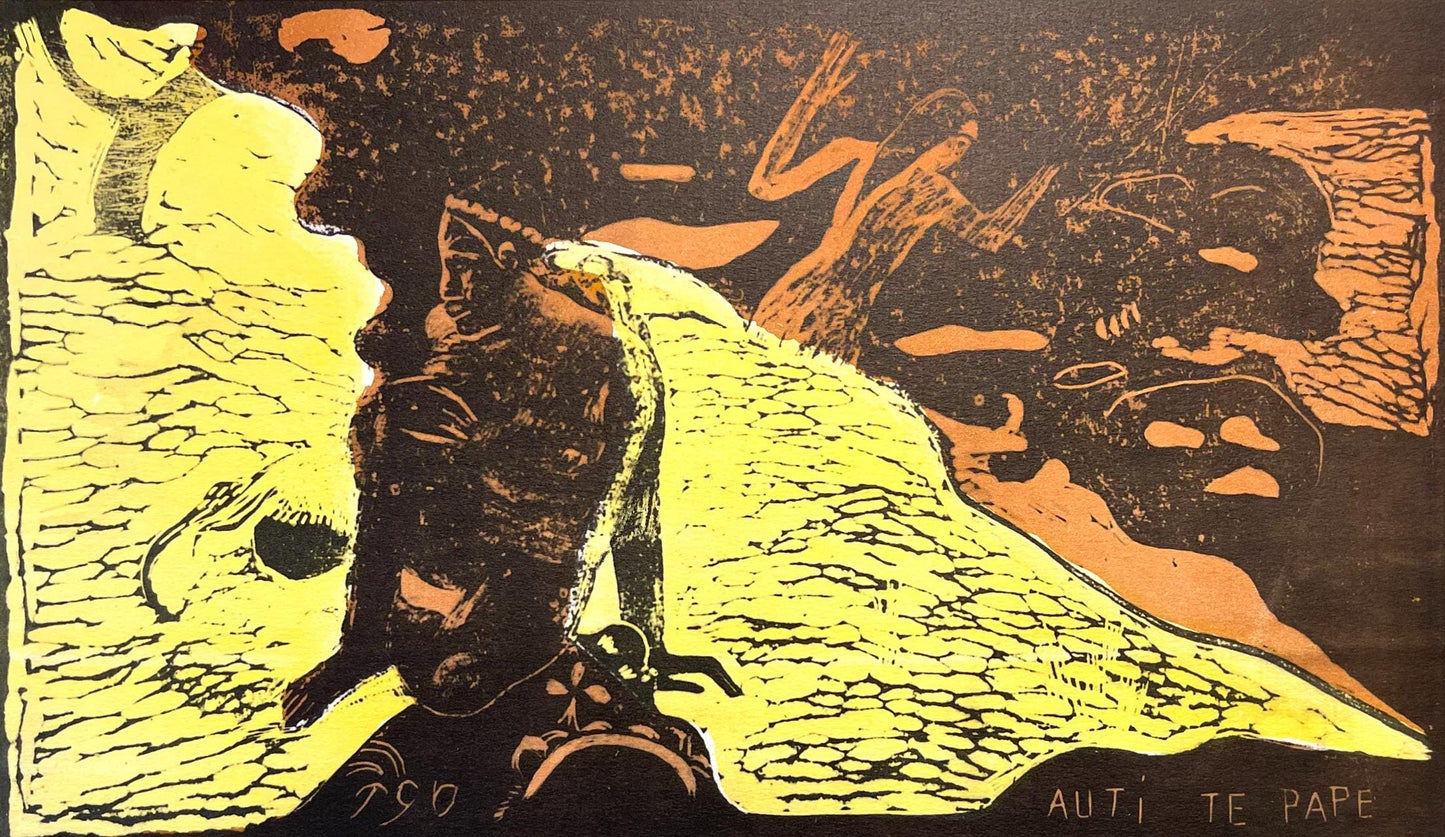 Paul Gauguin, Women At The River (Auti Te Pape), Woodcut