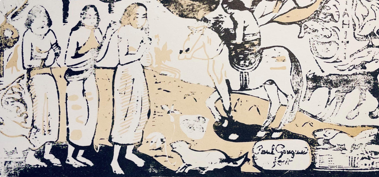 Paul Gauguin, Change Of Residence (Changement De Rsidence), Woodcut