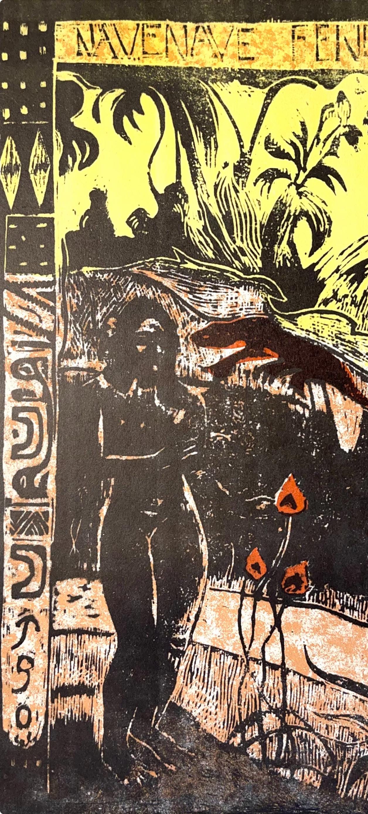 Paul Gauguin, Delightful Land (Nave Nave Fenua), Woodcut
