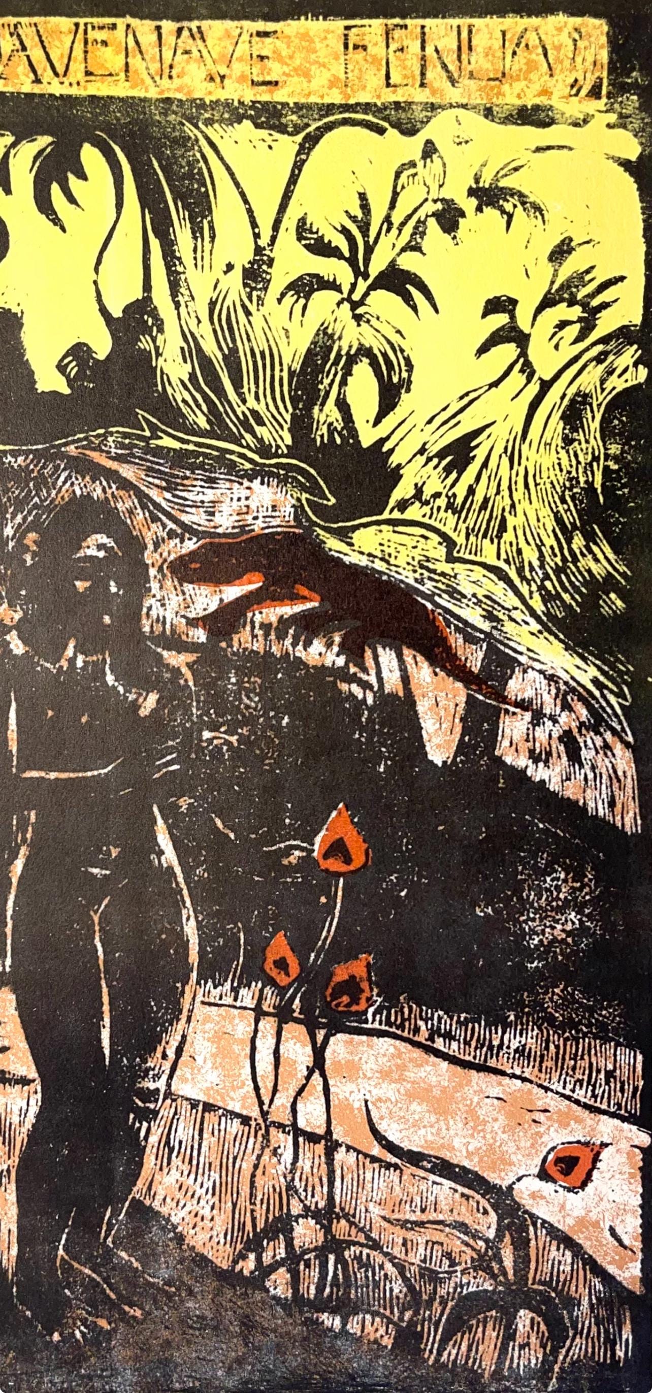 Paul Gauguin, Delightful Land (Nave Nave Fenua), Woodcut