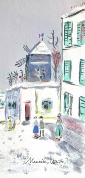 Maurice Utrillo, Montmartre (Moulin De La Galette), Paris Capitale, Lithograph