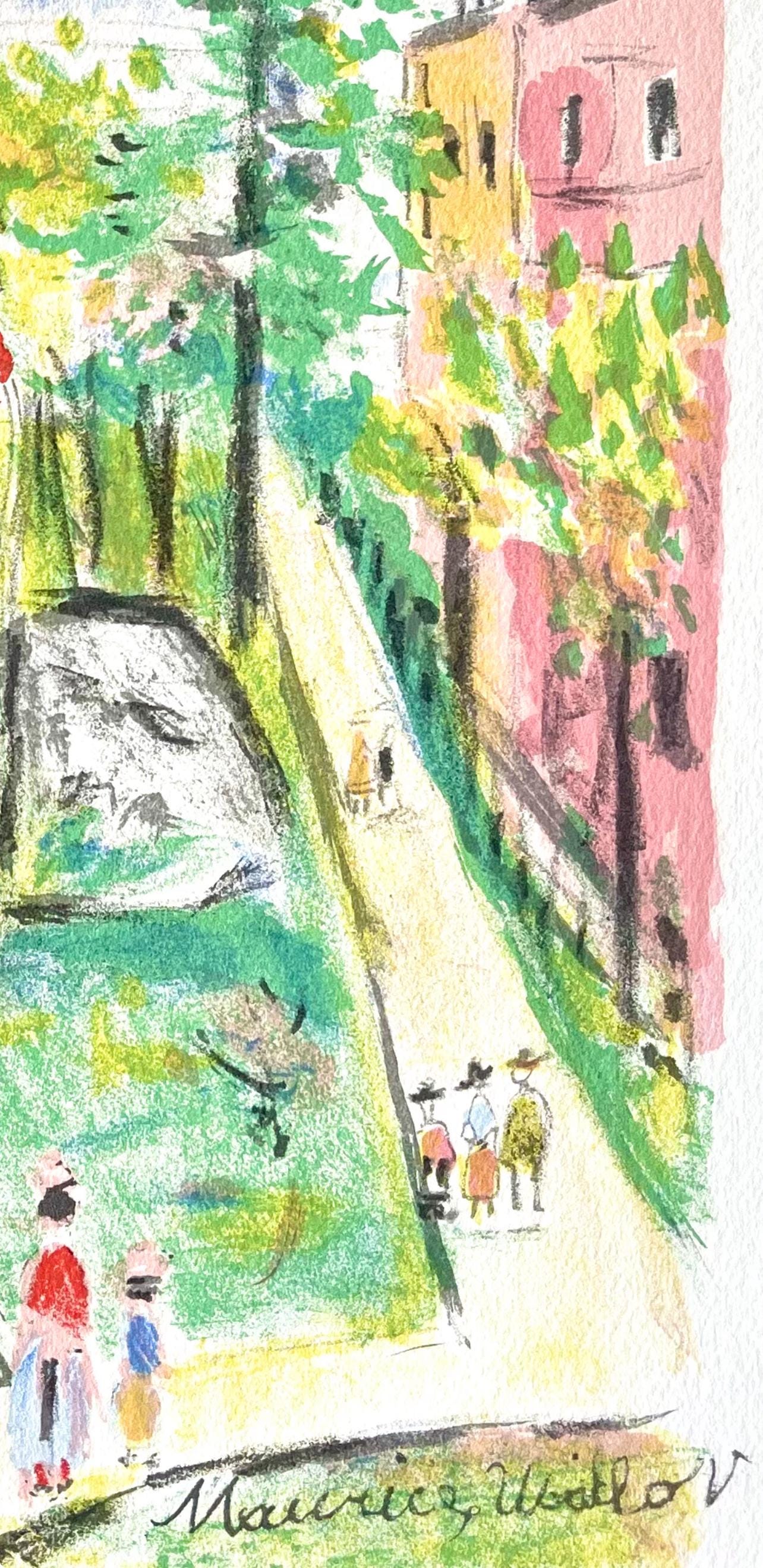 Maurice Utrillo, Montmartre (Place Saint-Pierre), Paris Capitale, Lithograph