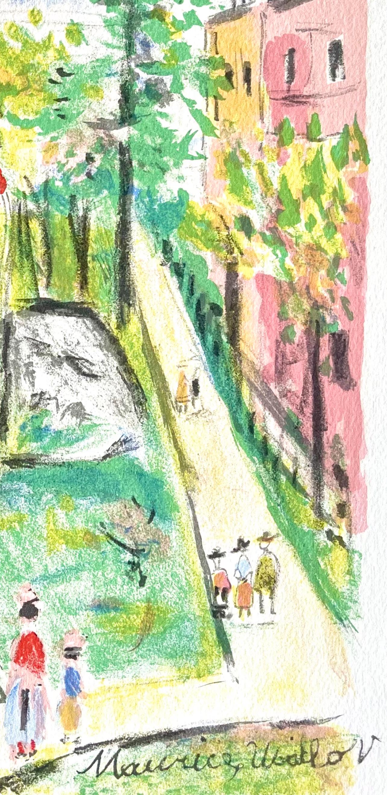 Maurice Utrillo, Montmartre (Place Saint-Pierre), Paris Capitale, Lithograph