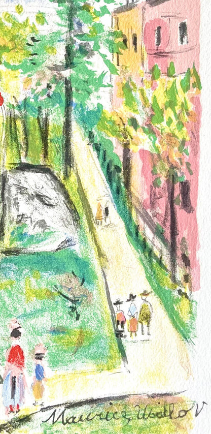 Maurice Utrillo, Montmartre (Place Saint-Pierre), Paris Capitale, Lithograph