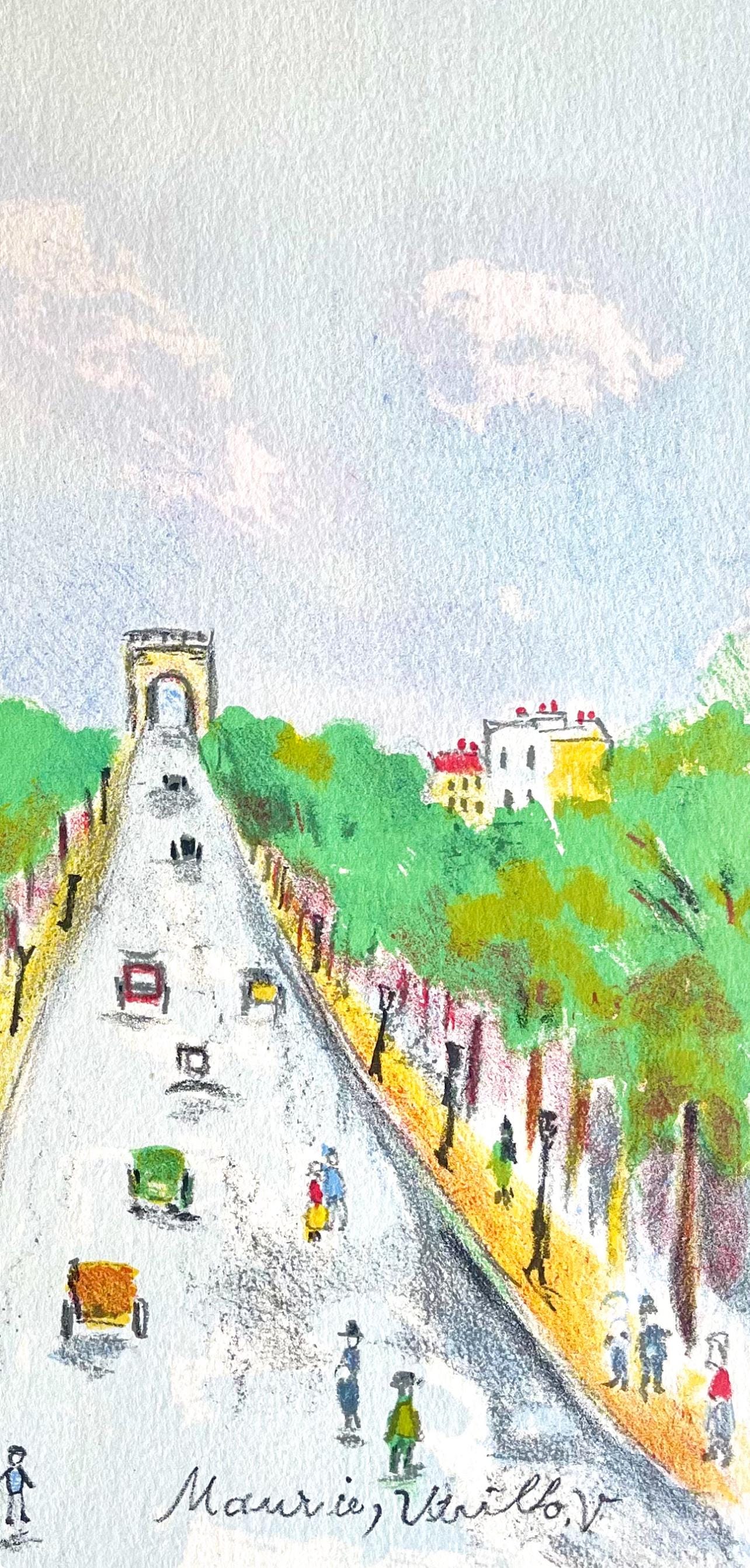 Maurice Utrillo, Arc De Triomphe (Champs-Elyses), Paris Capitale, Lithograph