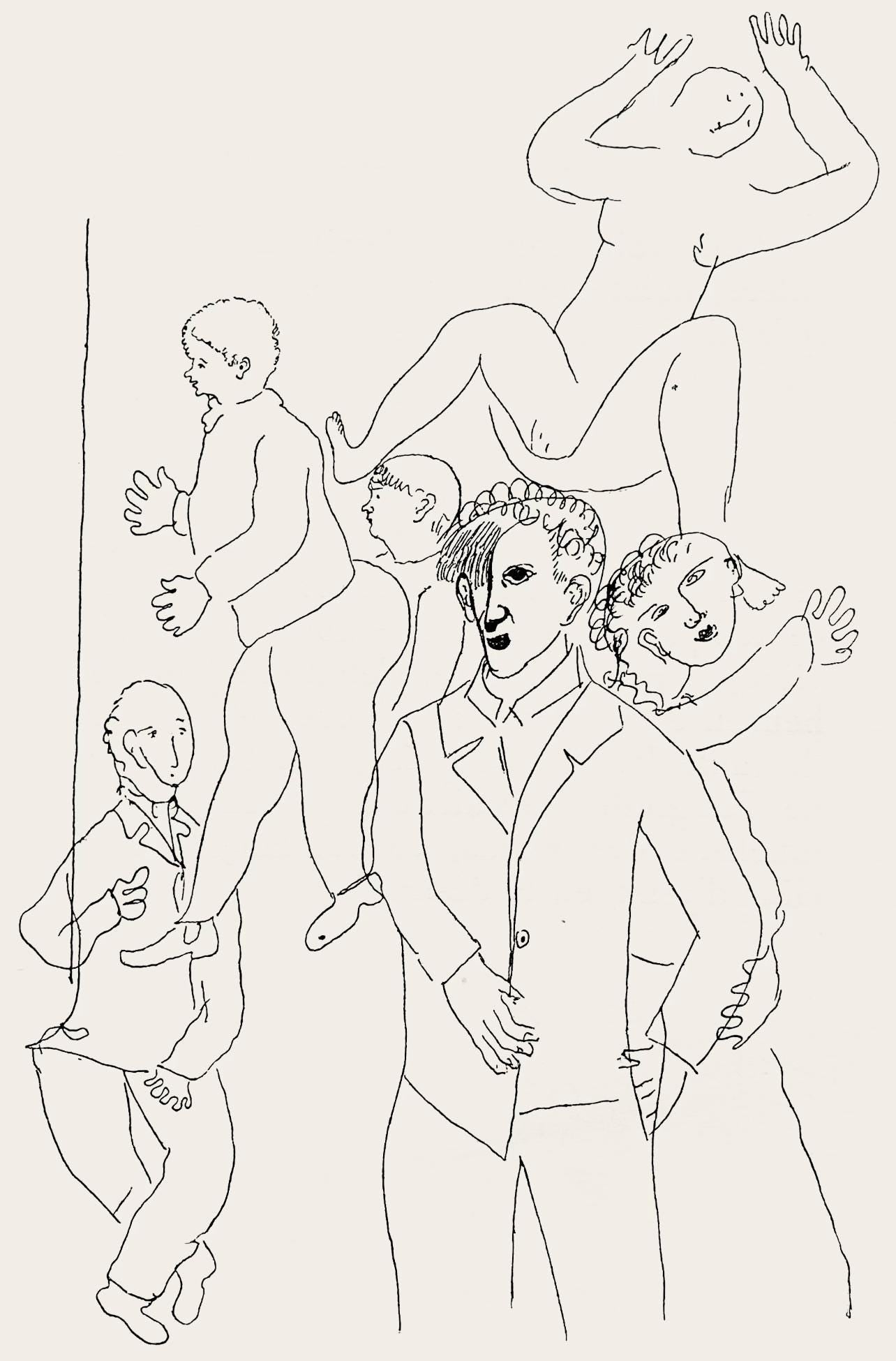 Marc Chagall, Composition, Suite Provinciale Avec 92 Dessins Indits De Marc Chagall, Lithograph