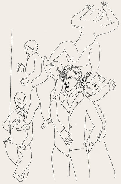 Marc Chagall, Composition, Suite Provinciale Avec 92 Dessins Indits De Marc Chagall, Lithograph