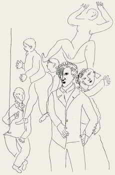 Marc Chagall, Composition, Suite Provinciale Avec 92 Dessins Indits De Marc Chagall, Lithograph