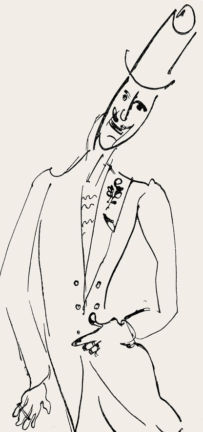 Marc Chagall, Composition, Suite Provinciale Avec 92 Dessins Indits De Marc Chagall, Lithograph