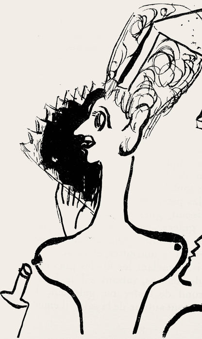 Marc Chagall, Composition, Suite Provinciale Avec 92 Dessins Indits De Marc Chagall, Lithograph