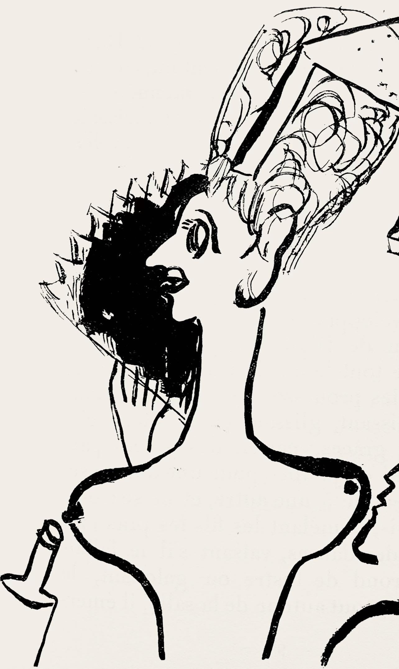 Marc Chagall, Composition, Suite Provinciale Avec 92 Dessins Indits De Marc Chagall, Lithograph