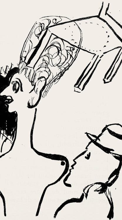 Marc Chagall, Composition, Suite Provinciale Avec 92 Dessins Indits De Marc Chagall, Lithograph