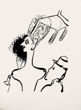 Marc Chagall, Composition, Suite Provinciale Avec 92 Dessins Indits De Marc Chagall, Lithograph