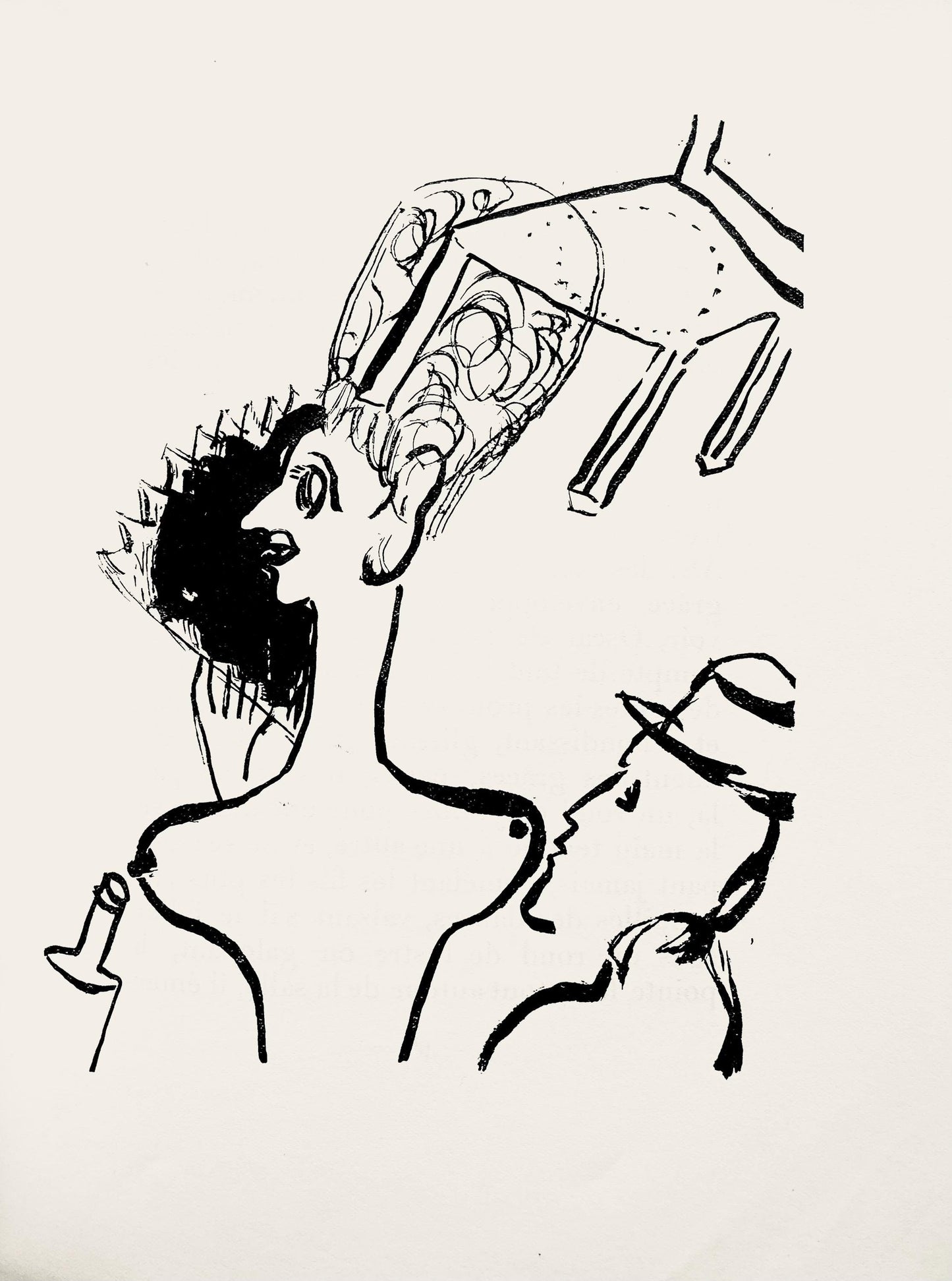 Marc Chagall, Composition, Suite Provinciale Avec 92 Dessins Indits De Marc Chagall, Lithograph