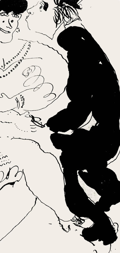 Marc Chagall, Composition, Suite Provinciale Avec 92 Dessins Indits De Marc Chagall, Lithograph