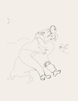 Marc Chagall, Composition, Suite Provinciale Avec 92 Dessins Indits De Marc Chagall, Lithograph