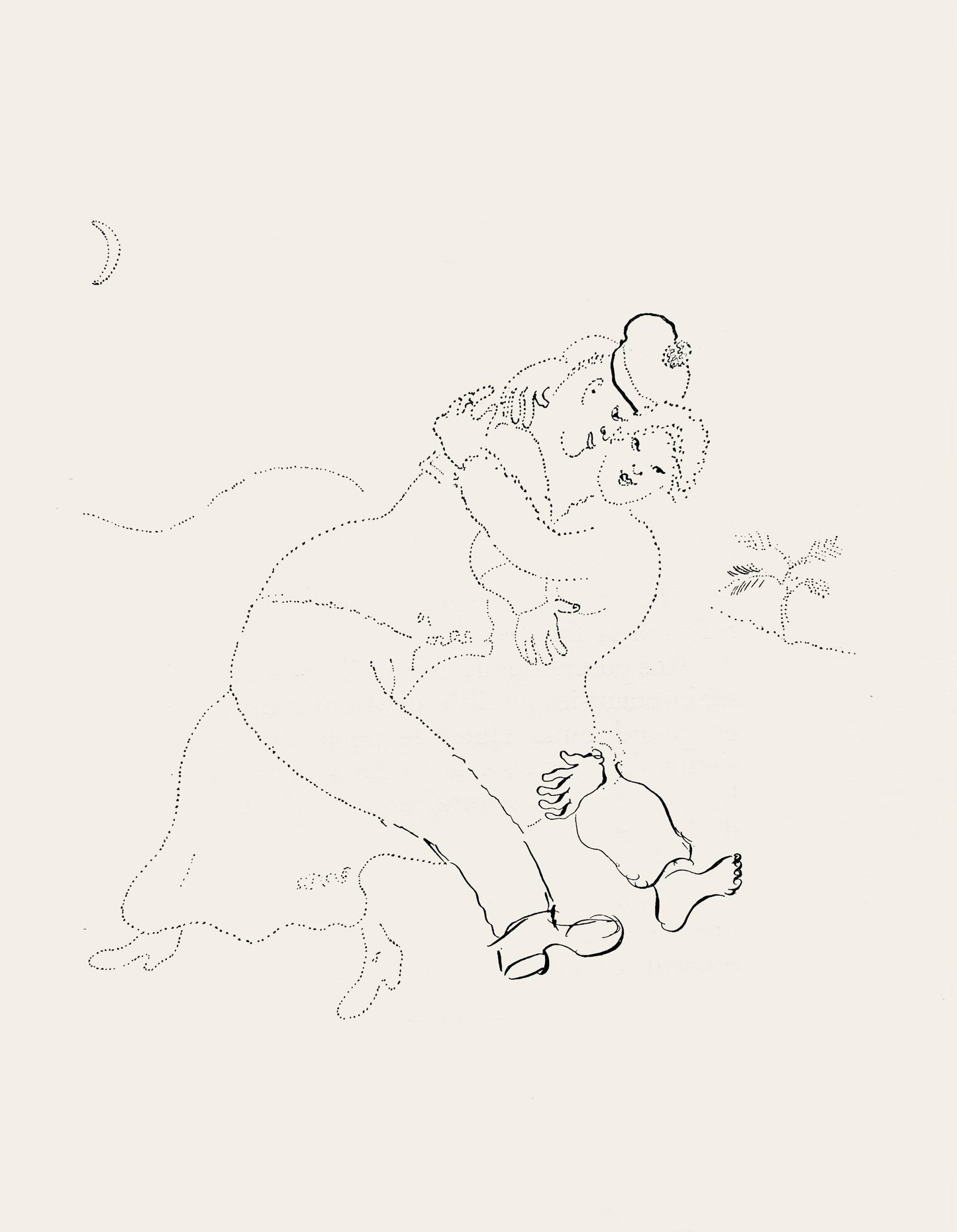 Marc Chagall, Composition, Suite Provinciale Avec 92 Dessins Indits De Marc Chagall, Lithograph