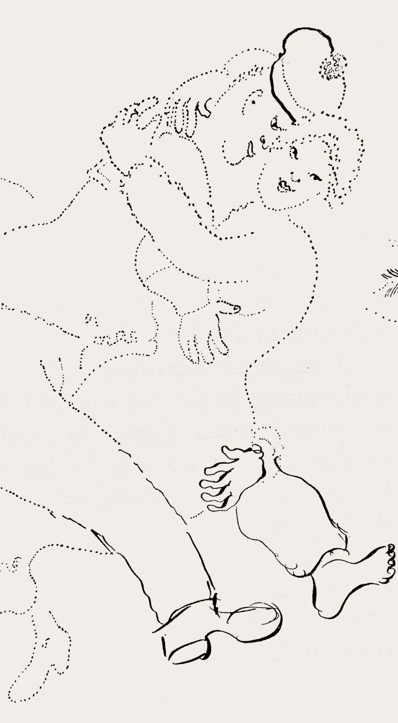 Marc Chagall, Composition, Suite Provinciale Avec 92 Dessins Indits De Marc Chagall, Lithograph