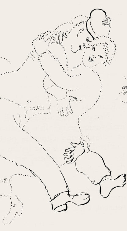 Marc Chagall, Composition, Suite Provinciale Avec 92 Dessins Indits De Marc Chagall, Lithograph