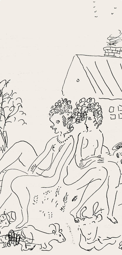 Marc Chagall, Composition, Suite Provinciale Avec 92 Dessins Indits De Marc Chagall, Lithograph