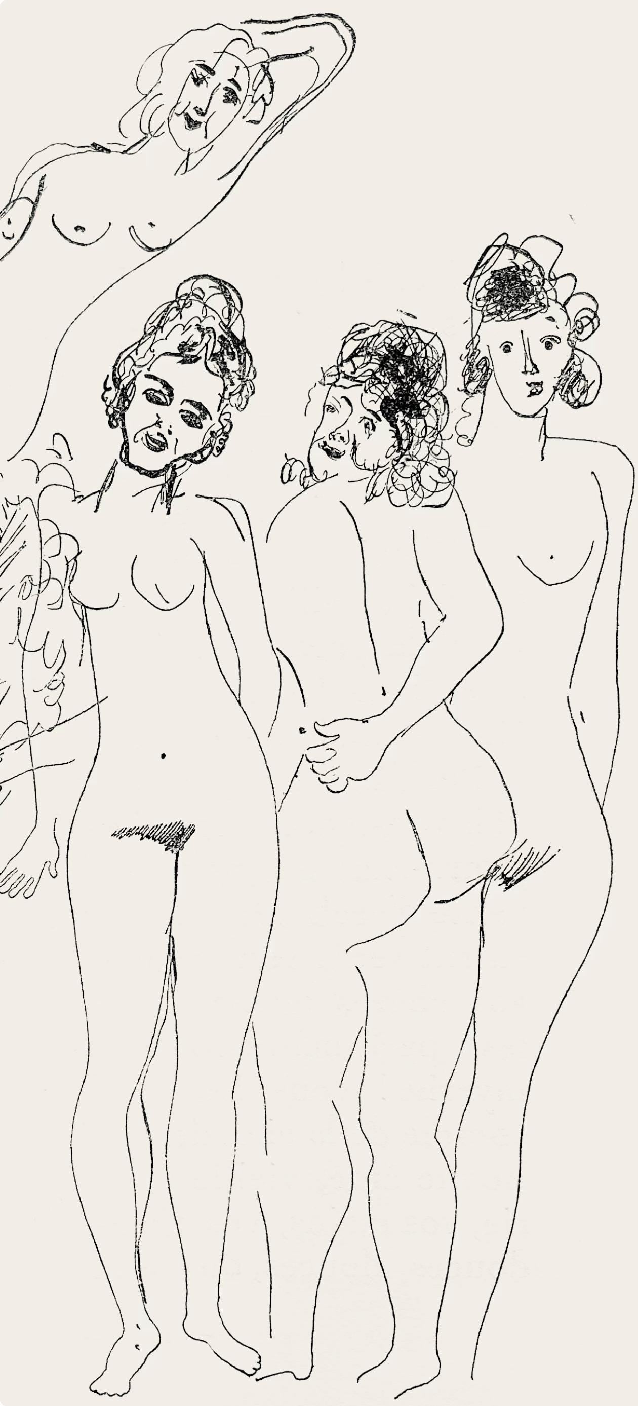 Marc Chagall, Composition, Suite Provinciale Avec 92 Dessins Indits De Marc Chagall, Lithograph