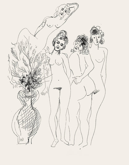 Marc Chagall, Composition, Suite Provinciale Avec 92 Dessins Indits De Marc Chagall, Lithograph