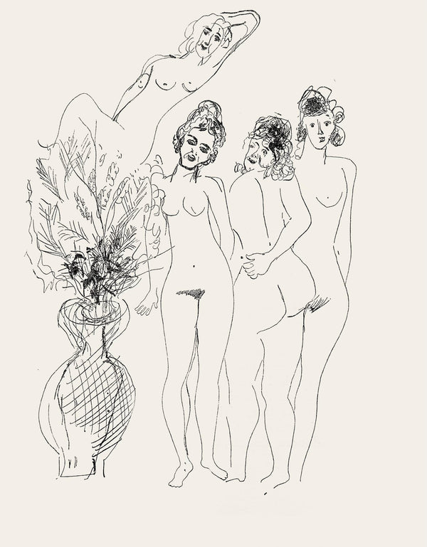 Marc Chagall, Composition, Suite Provinciale avec 92 dessins indits de Marc Chagall, Lithograph