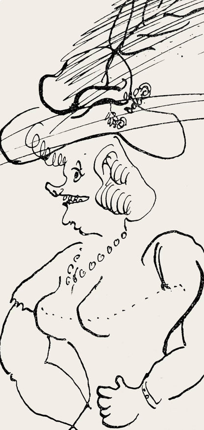 Marc Chagall, Composition, Suite Provinciale Avec 92 Dessins Indits De Marc Chagall, Lithograph