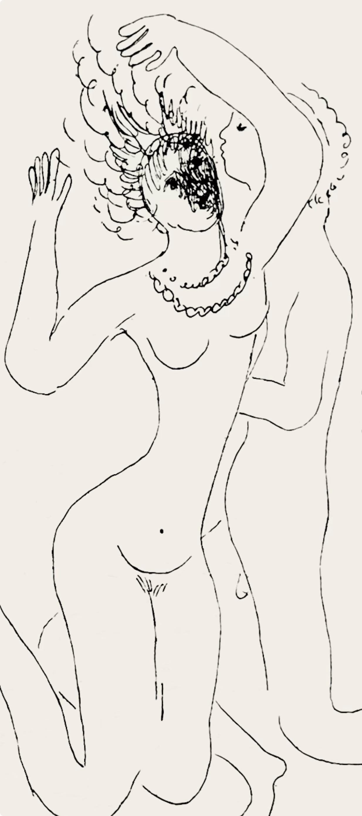 Marc Chagall, Composition, Suite Provinciale Avec 92 Dessins Indits De Marc Chagall, Lithograph