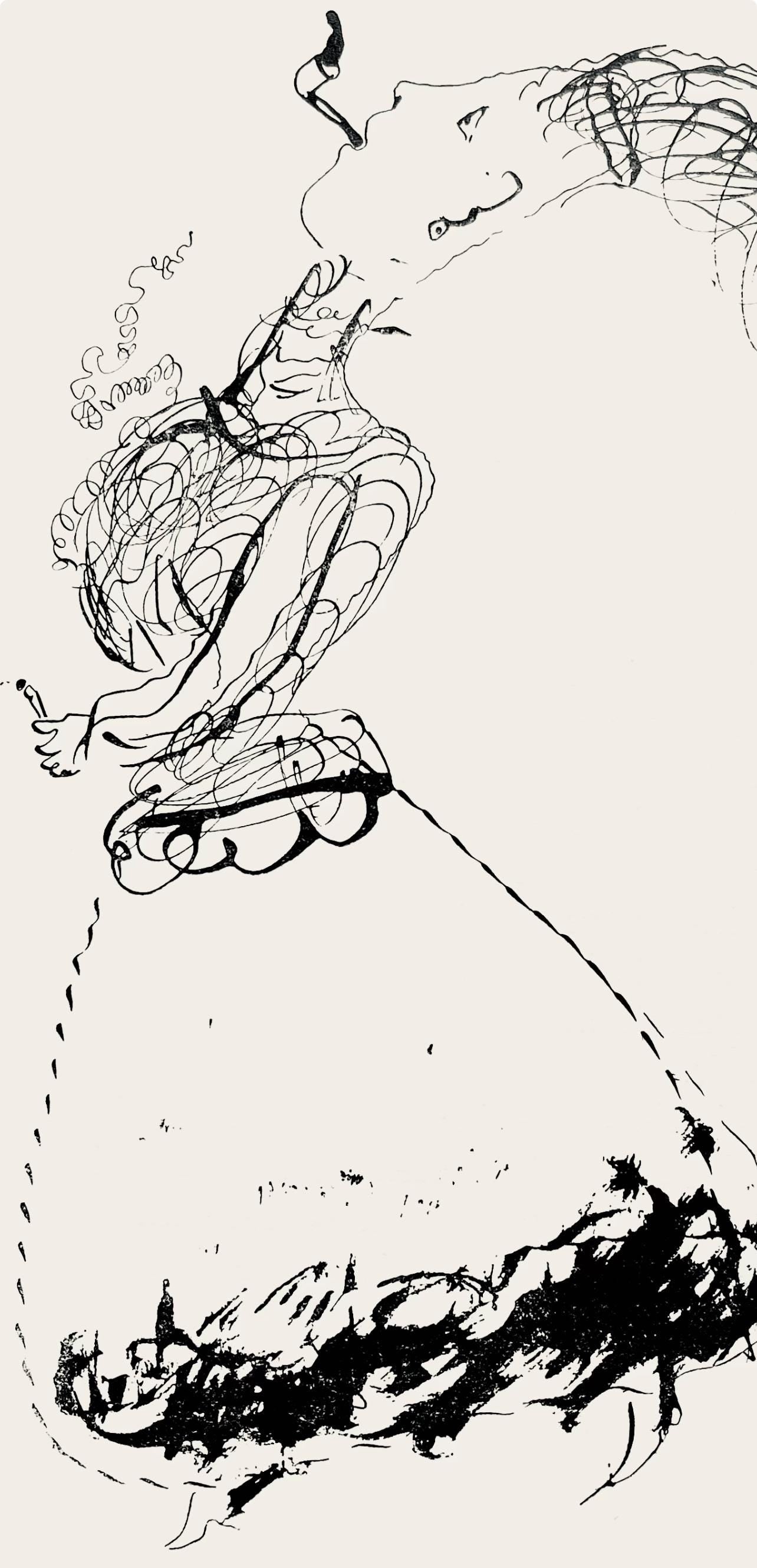 Marc Chagall, Composition, Suite Provinciale Avec 92 Dessins Indits De Marc Chagall, Lithograph