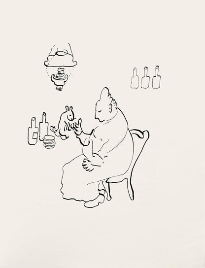 Marc Chagall, Composition, Suite Provinciale Avec 92 Dessins Indits De Marc Chagall, Lithograph