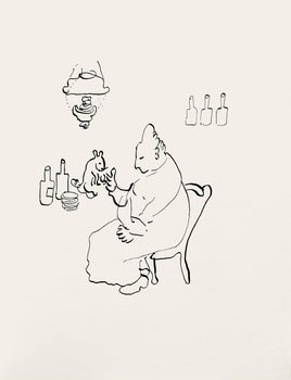 Marc Chagall, Composition, Suite Provinciale Avec 92 Dessins Indits De Marc Chagall, Lithograph