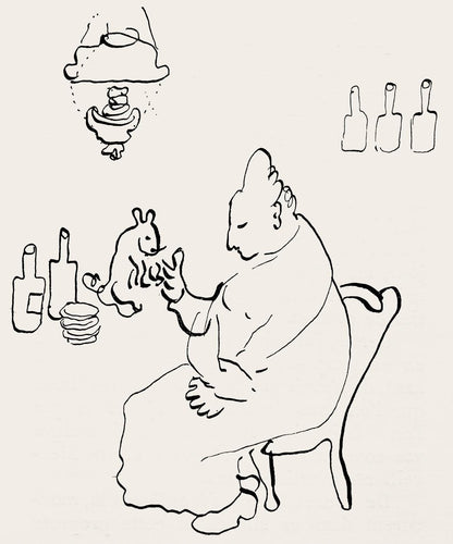 Marc Chagall, Composition, Suite Provinciale Avec 92 Dessins Indits De Marc Chagall, Lithograph