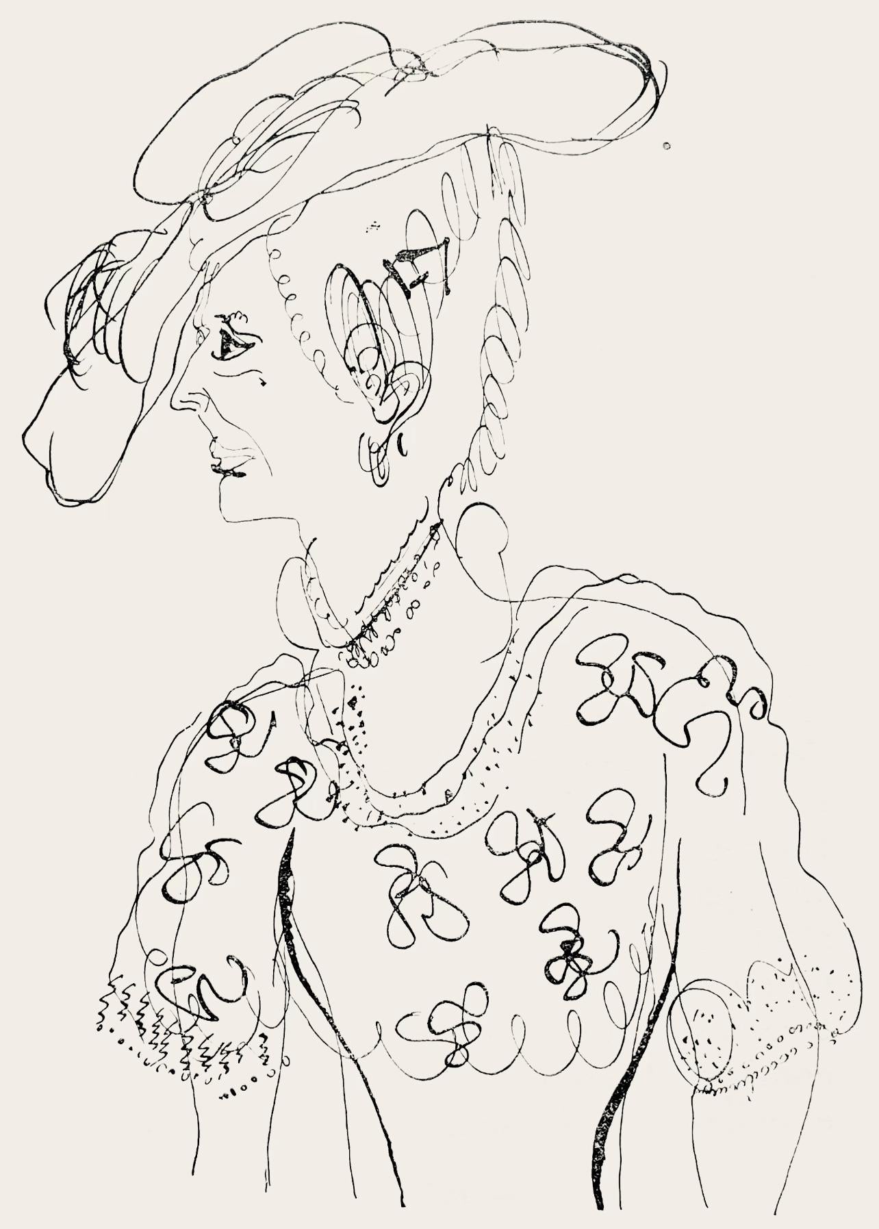 Marc Chagall, Composition, Suite Provinciale Avec 92 Dessins Indits De Marc Chagall, Lithograph