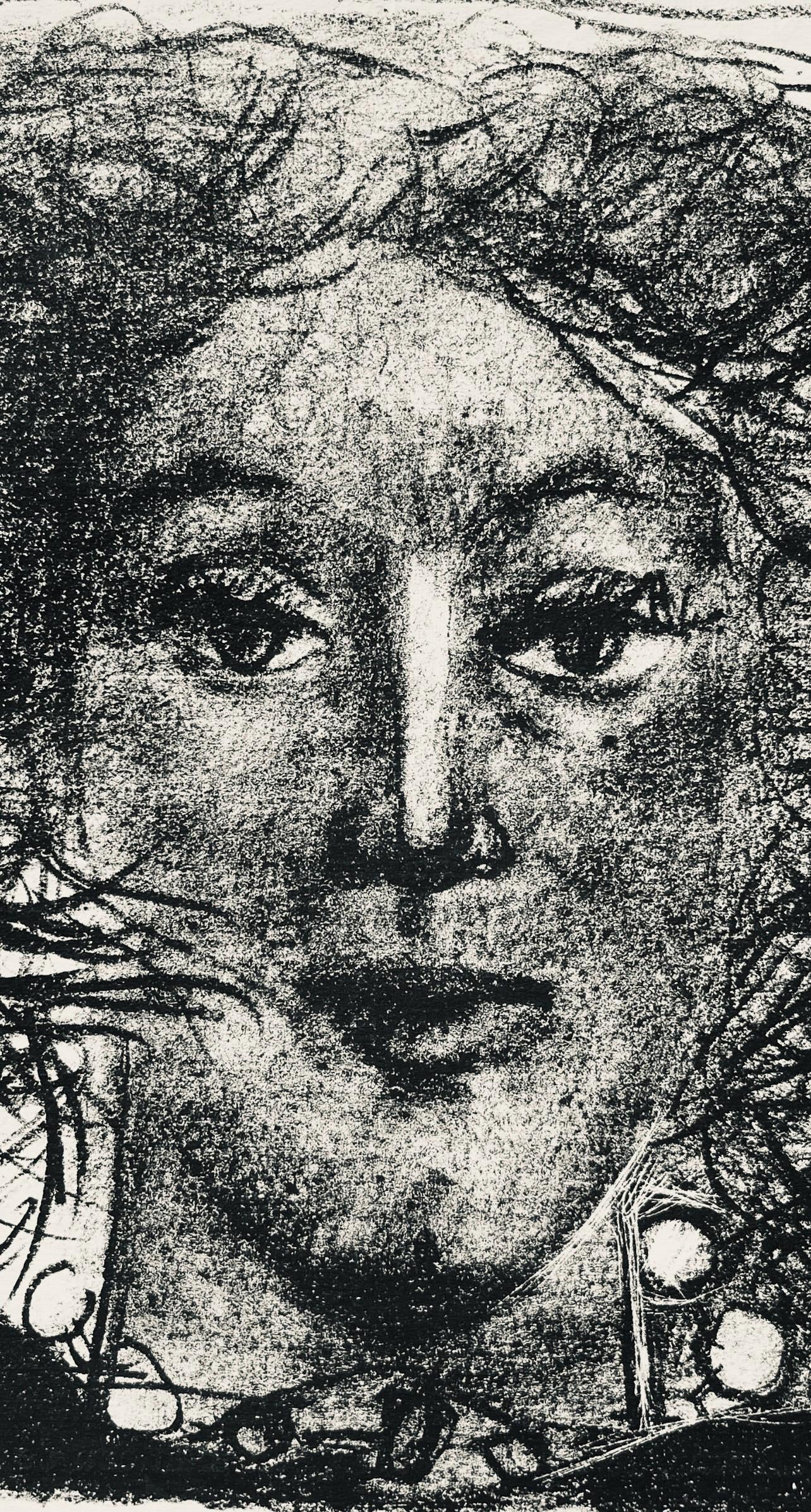 Andr Marchand, Composition, Pierre Feu Provence Noire, Lithograph