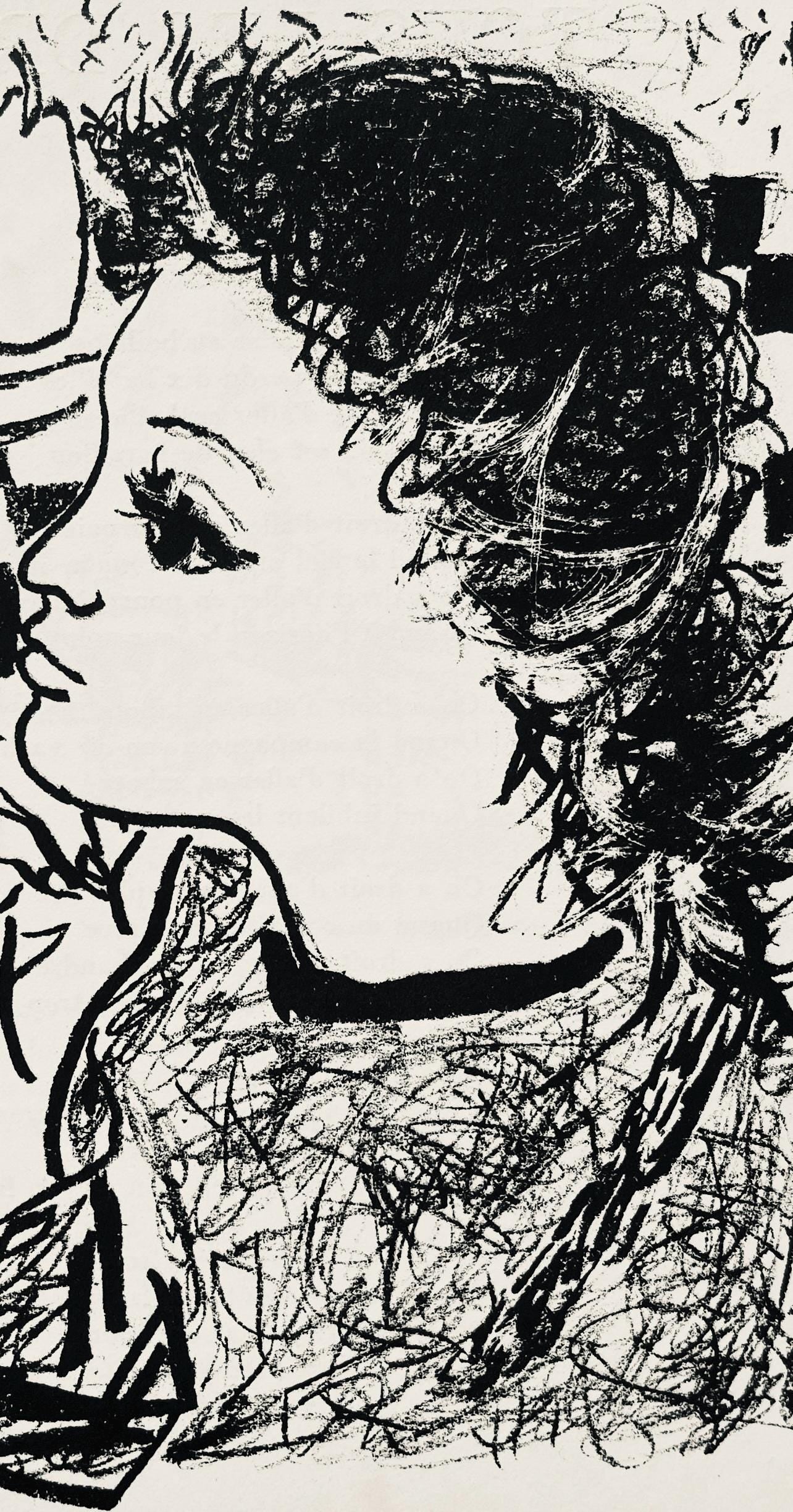 Andr Marchand, Composition, Pierre Feu Provence Noire, Lithograph