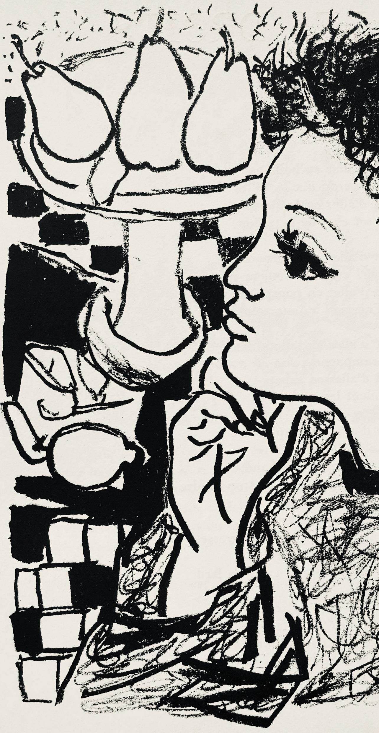 Andr Marchand, Composition, Pierre Feu Provence Noire, Lithograph