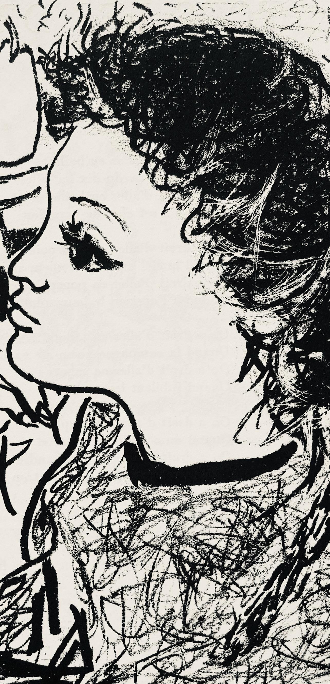 Andr Marchand, Composition, Pierre Feu Provence Noire, Lithograph