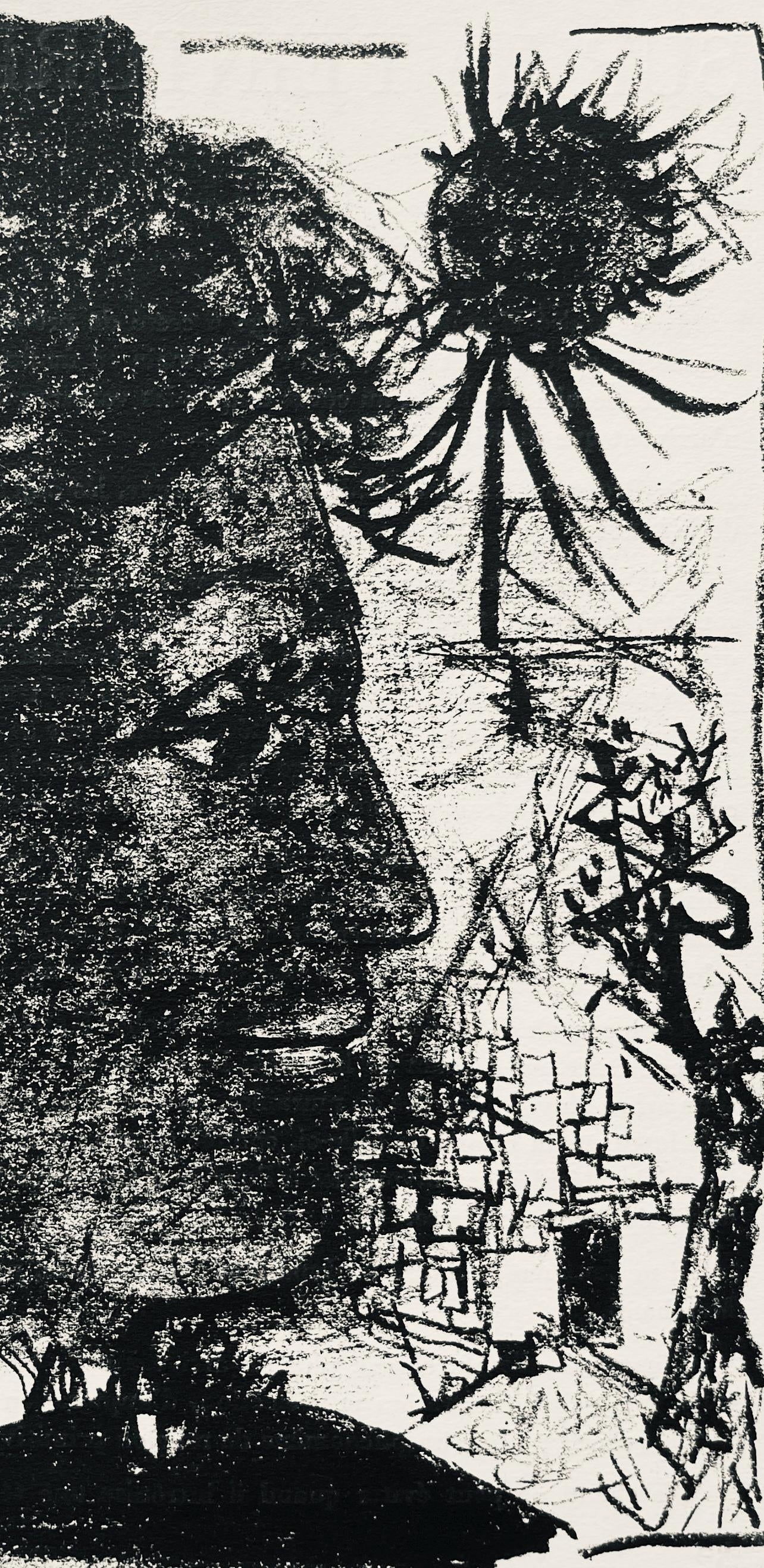 Andr Marchand, Composition, Pierre Feu Provence Noire, Lithograph