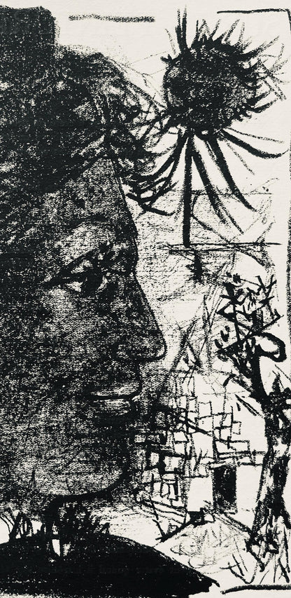 Andr Marchand, Composition, Pierre Feu Provence Noire, Lithograph